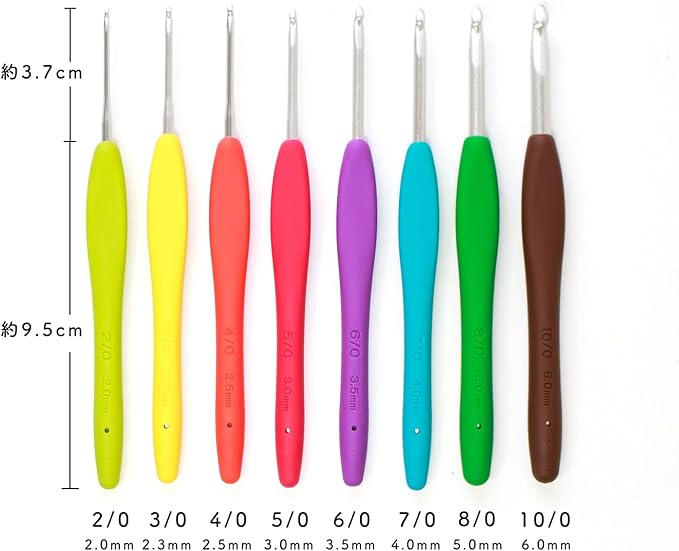 Clover 43-321 Amule Key Needles Set, Multiple Colors