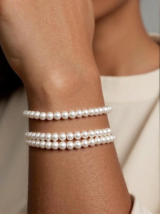 Stone Beads, 60pcs Matte Silver Hematite, 6mm Round Loose Beads for Jewelry Making, Bracelets, with Bag, String & Card