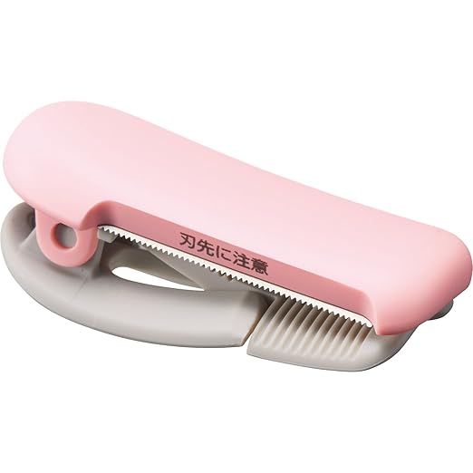 KOKUYO Washi Tape Cutter, Masking Tape Dispenser, Mini Portable Light Cutting, Clip Type, for 20-25mm Wide Tape, Light Pink, Japan Import (T-SM401LP)
