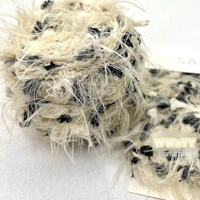 Hand Spun Art Yarn 2 Pack of 50g/Skein with Hand Blended Colorful Handmade for Jewelry Making, Junk Magazines Knitting Crafts Textile Decorative Tassels Card Making