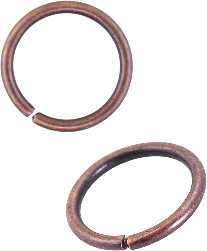 Mandala Crafts Assorted Antique Copper Color Jump Rings Jewelry Findings Metal O Rings for Jewelry Making Supplies - 5000 3mm Small Open Jump Rings Kit for Necklace Earring