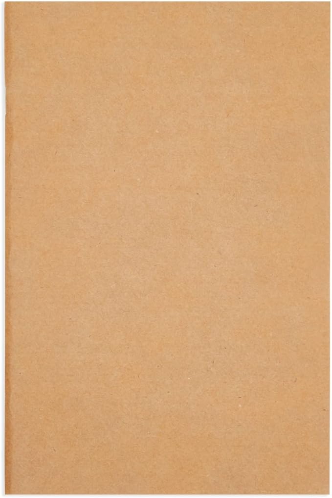 Paper Junkie Journaling Notebooks - 5.5 x 8.5 in, Kraft Brown, Pack of 24 - Unlined Journals & Pocket Notepads for Sketching, Writing & Travel - Bulk Notebook Set for Kids & Students