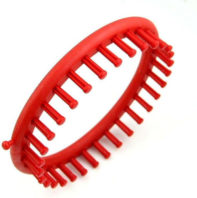JapanAmStore Round Knitting Loom Plastic Knitting Hat Loom Knitter Yarn Needles Hook Weaving Tools (18cm)