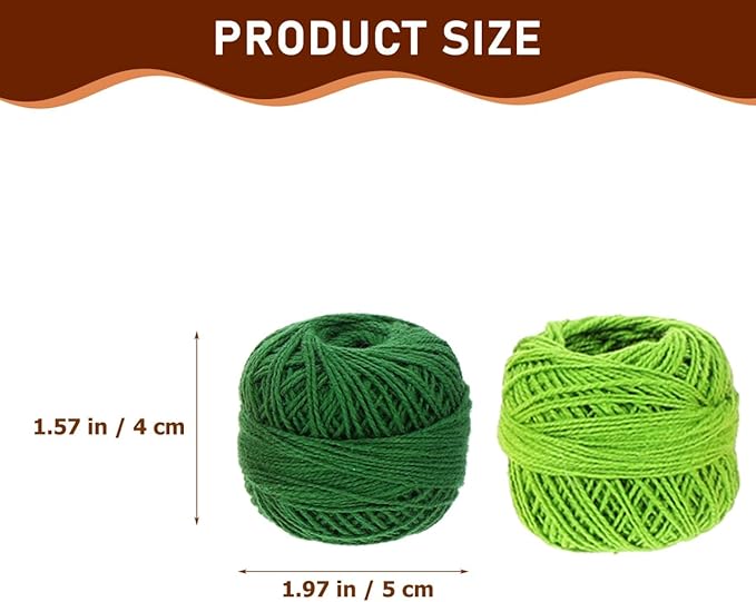 Gatuida 16 Rolls Cotton Yarn Threads Balls, Crochet Embroidery Floss, Assorted Colors, Cross Stitch Threads for DIY Crafts Sewing, 45 Meters Per Roll