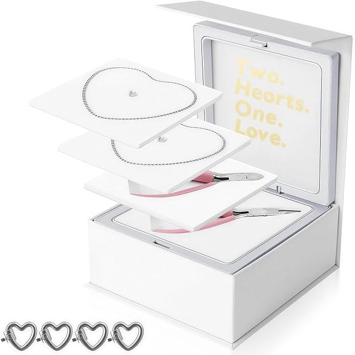 Permanent Bracelet Kit, DIY Bracelet Making Kit for Couples & Friendship Bracelets, Ideal Gift for Christmas, Anniversary, Valentine’s Day & Date Night Activity | His and Her Bracelets