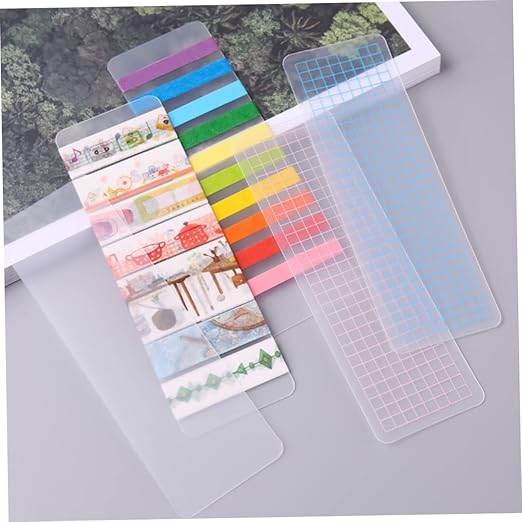 STOBOK 40Pcs Washi Tape Board Dispensers for Scrapbooking DIY Crafts and Planner Supplies Thickened Round Corner Design for Home Office and School Use
