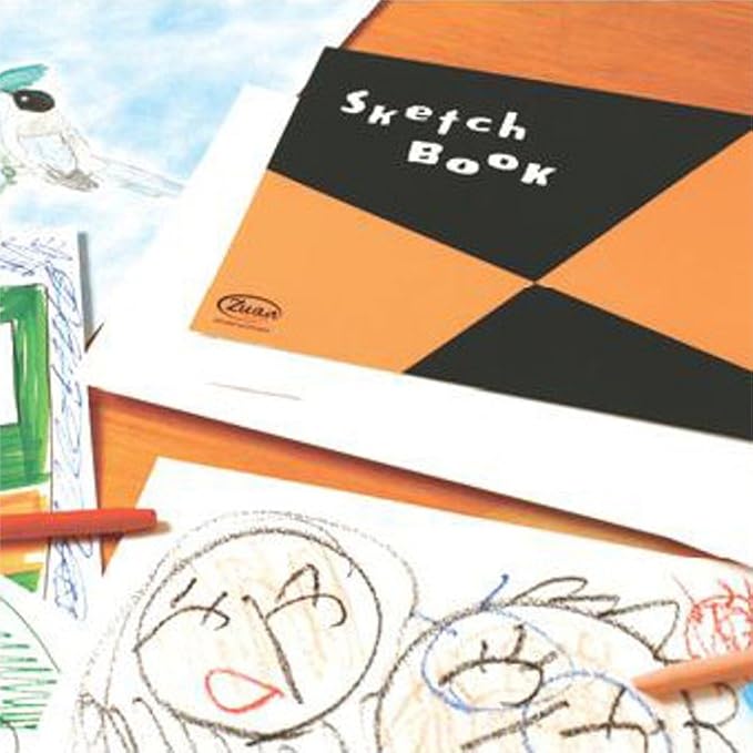 Maruman ZUAN Sketchbook, A4, 8.27" x 11.69", Classic Drawing Paper Sketchbook Pad, 50 Pages of Acid-Free Textured Paper for Sketching, Durable Twin-Wire Binding, Made in Japan