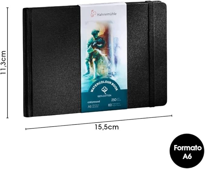 Hahnemuhle 100% Cotton Watercolor Books 5.83" x 4.13" Landscape