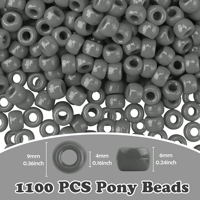 1100pcs Pony Beads,Friendship Bracelet Beads Kit,Bead for Jewelry Making Bracelets Making,Cute Small Bead for Crafts,Jewelry Necklace Keychain Charms Making Supplies