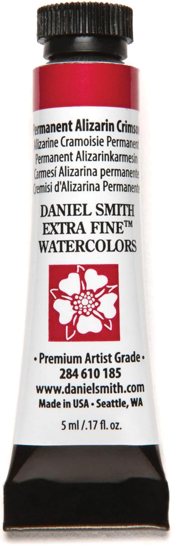 Daniel Smith Extra Fine Watercolor Paint, 5ml Tube, Permanent Alizarin Crimson, 284610185