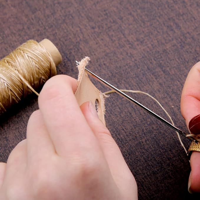 BUTUZE 660 Yards Leather Sewing Waxed Thread - 150D 55Yards Per Spool Stitching Thread for Craft DIY, Bookbinding, Shoe Repairing, Leather Sewing