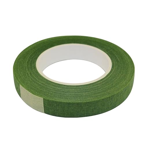 DECORA 1 roll 1/2-inch by 30 Yard Green Floral Tape for Bouquet Stem Wrap Floral Arranging Craft Projects Corsages, Wedding Bouquet