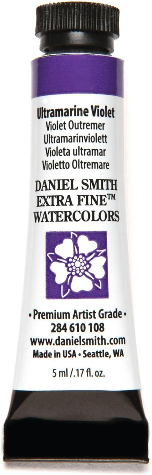 Daniel Smith Extra Fine Watercolor Paint, 5ml Tube, Ultramarine Violet, 284610108