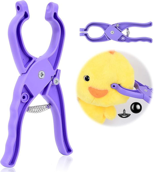 Upgraded Safety Eye Tool for Crocheting, Auxiliary Tool for 5-30mm Stuffed Animals Safety Eyes, Doll Making Tool, Time Saving, Labor Saving and Hand - Friendly Safety Eye Snapper Tool