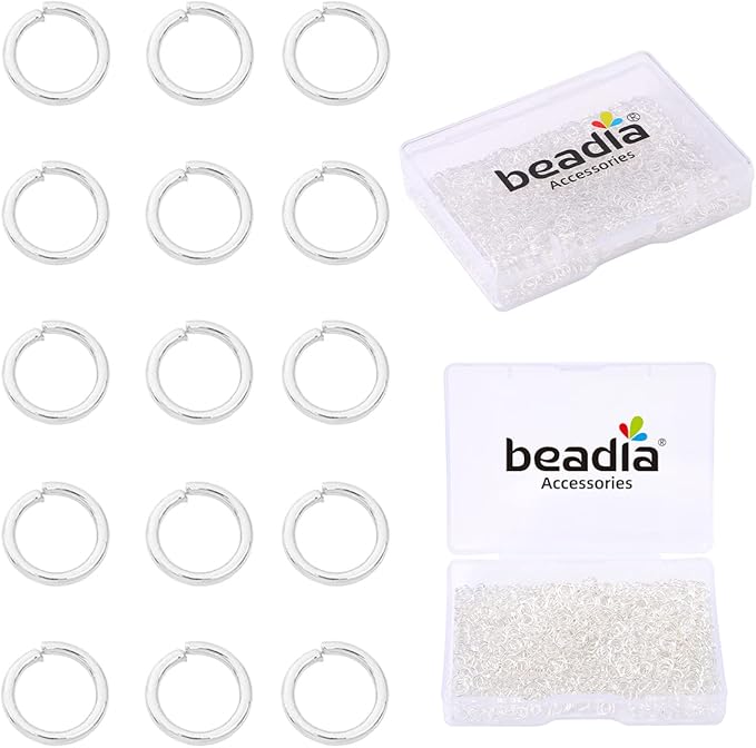 Silver Plated Jump Rings Non Tarnish 4mm 900pcs for Jewelry Making Findings