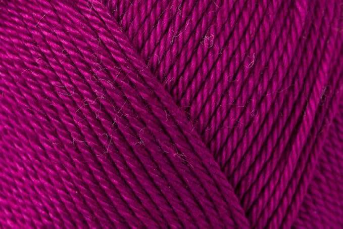 1 Skein/Pack Schachenmayr (SMC) Catania Originals Yarn, Each Ball 1.76 Oz (50gr) / 136 Yards (125 m), 100% Mercerized Cotton for Knitting and Crochet Yarn, Sport Weight, 128 - Fuchsia