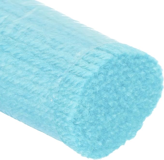 PATIKIL 10 Rolls Latch Hook Yarn, Latch Hook Kit Yarn Precut Hook Rugs Yarn Making Crochet Bundles for Latch Hook Rug Adults Beginners Tapestry DIY Craft, Sky Blue