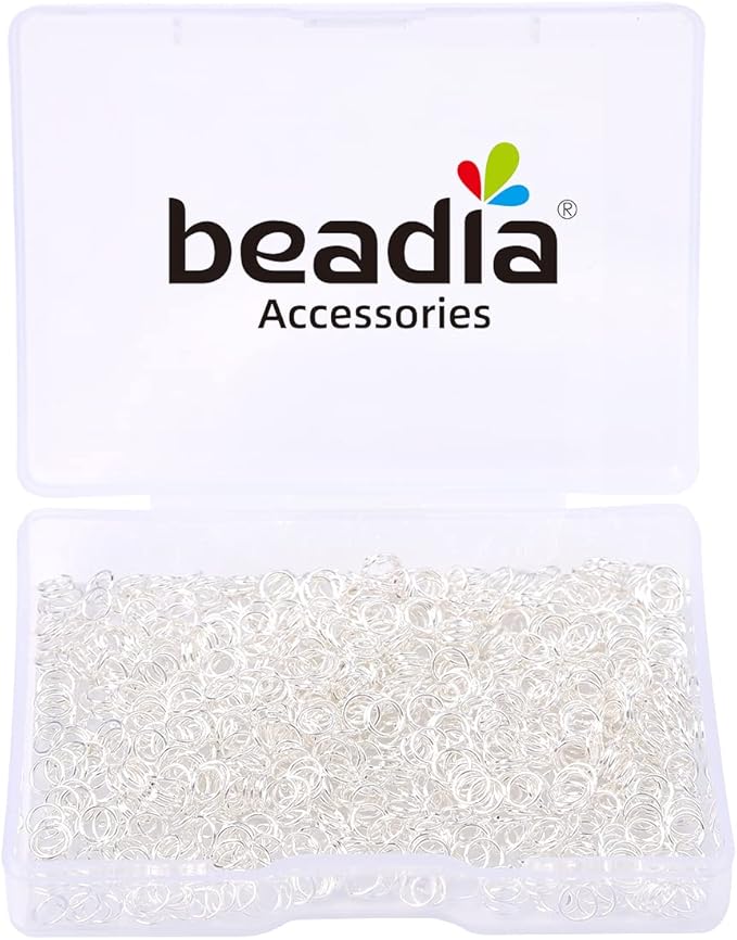 Silver Plated Jump Rings Non Tarnish 4mm 900pcs for Jewelry Making Findings