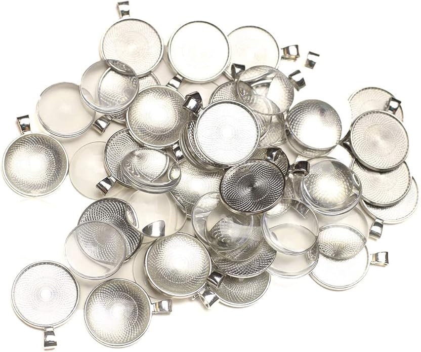 DAHI Bezel Pendant Trays for Jewelry Making DIY Round Pendant Tray Charm Bezel Blanks Setting Cabochon Blank Base for DIY Jewelry Findings Making,Crafting Photo,Necklace,Pendant Making Visit the Oubaka Store