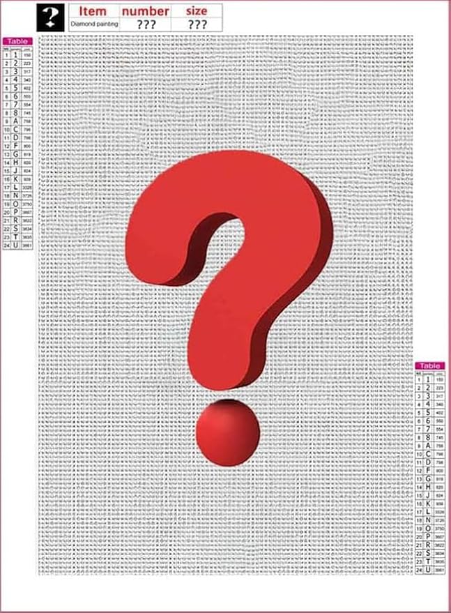 WUDWL Mystery Designs Diamond Painting Kits for Adults - DIY 5D Diamond Art Kits Full Drill Diamond Dots Paintings with Diamonds Gem Art and Crafts Home Decor