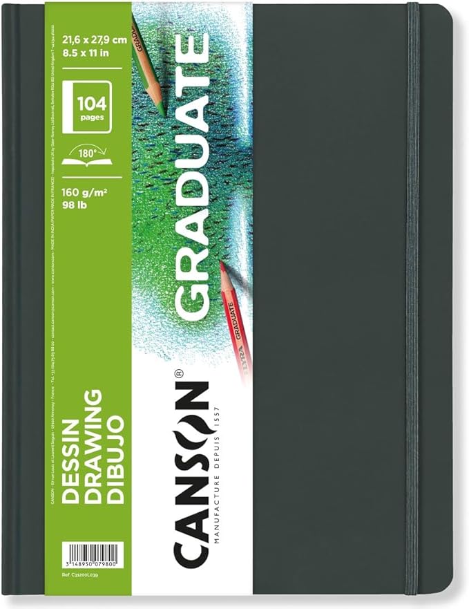 8-1/2 x 11" Canson Graduate Drawing Book
