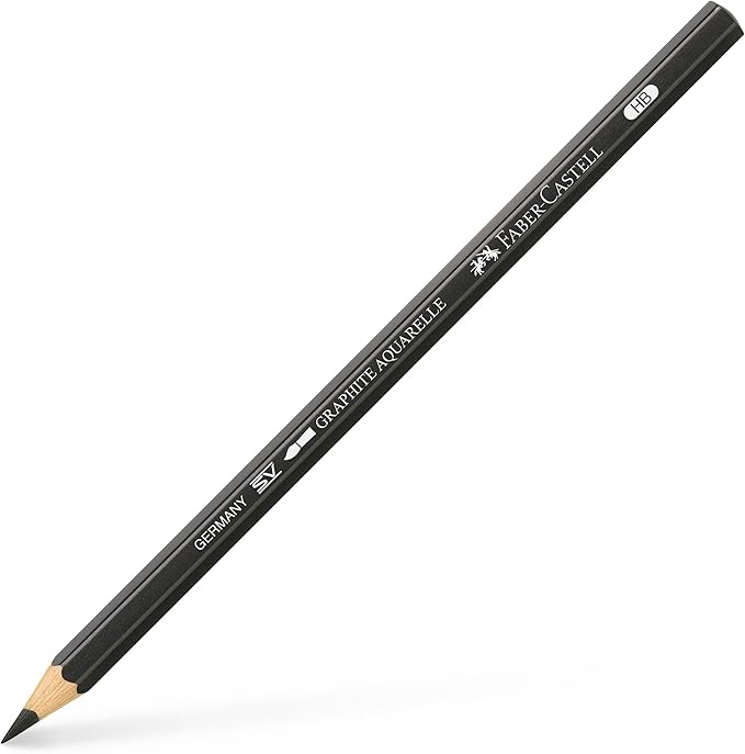 Faber-Castell Graphite Aquarelle 5 Grades Pencils with Brush