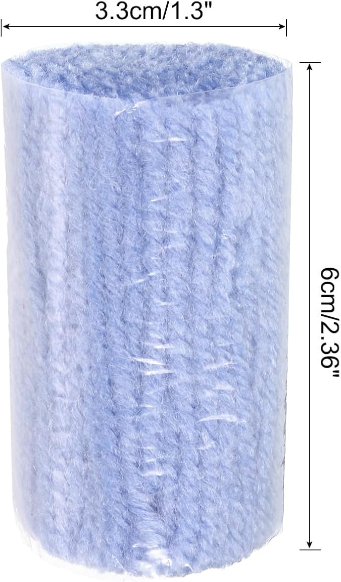 PATIKIL 10 Rolls Latch Hook Yarn, Latch Hook Kit Yarn Precut Hook Rugs Yarn Making Crochet Bundles for Latch Hook Rug Adults Beginners Tapestry DIY Craft, Blue