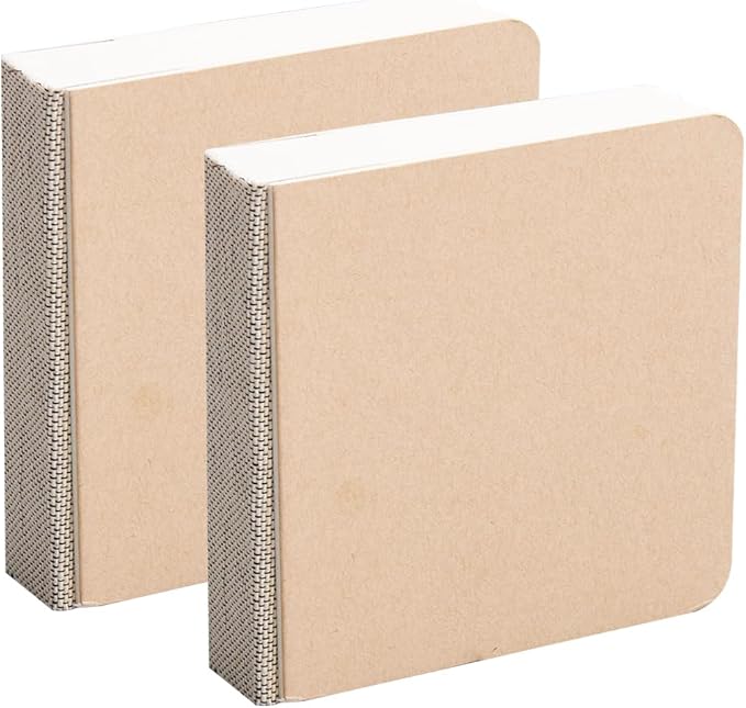 2Pcs 3.2" x 3.2" Mini Watercolor Notebook Drawing Sketching Pads Paper Blank Square Portable Water Color Travel Journal Small Art Pad Sketchbooks for Painting Traveler Student Office Supplies
