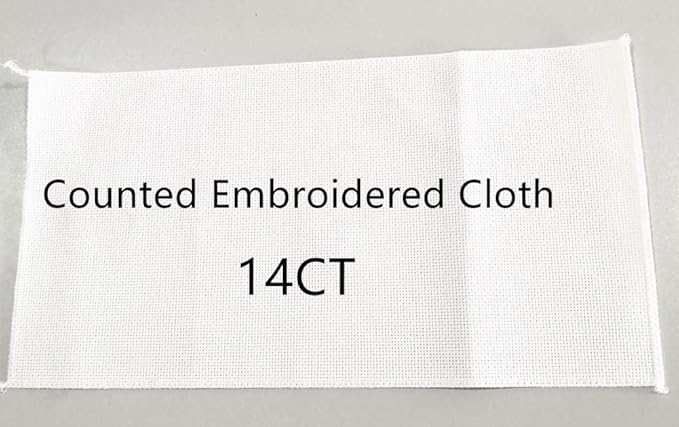 CaptainCrafts Cross Stitch Kits for Adults Counted Cross Stitch Unprinted Fabric Cross Stitching DIY Art DMC Needlecrafts Embroidery Kit for Adults (White, Spring, Butterfly Flowers Dragonfly)
