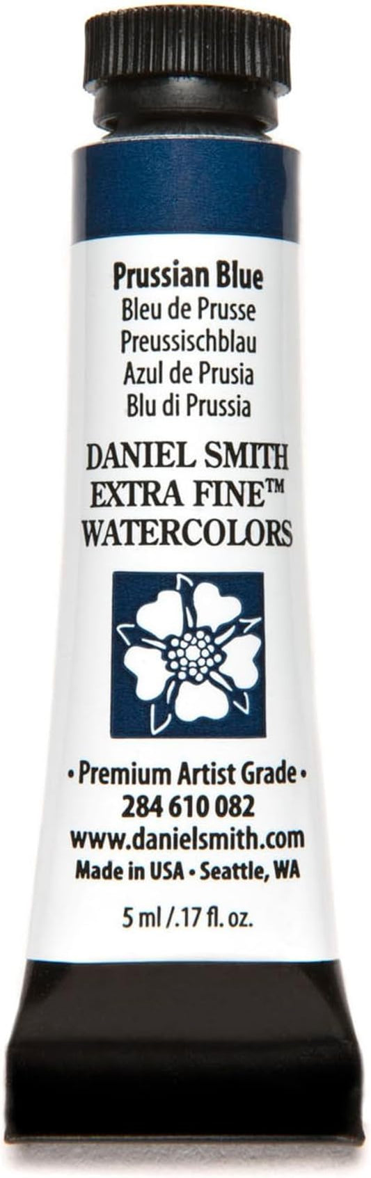 Daniel Smith Extra Fine Watercolor Paint, 5ml Tube, Prussian Blue, 284610082, 0.17 Fl Oz (Pack of 1)