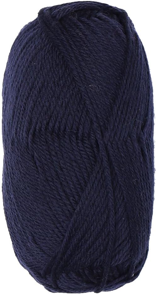 100% Pure Wool Yarn Superwash Set of 3 Skeins (150 Grams) DK Weight - Sourced Directly from Peru - Heavenly Soft and Perfect for Knitting and Crocheting (Navy Blue)