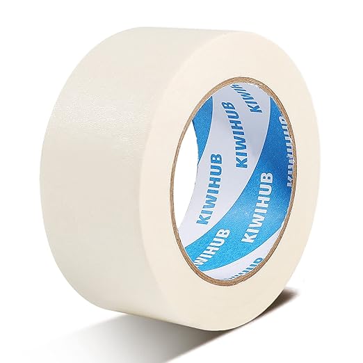 White Masking Tape, Medium Adhesive Painters Tape for Painting, Home, Office, School Stationery, DIY Artists, Crafts, Labeling (2 Inch X 60 Yard)