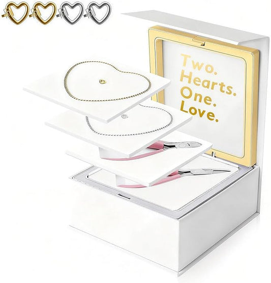 Permanent Bracelet Kit, DIY Bracelet Making Kit for Couples & Friendship Bracelets, Ideal Gift for Christmas, Anniversary, Valentine’s Day & Date Night Activity | His and Her Bracelets