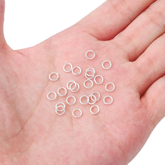 Silver Plated Jump Rings Non Tarnish 5mm 400pcs for Jewelry Making Findings