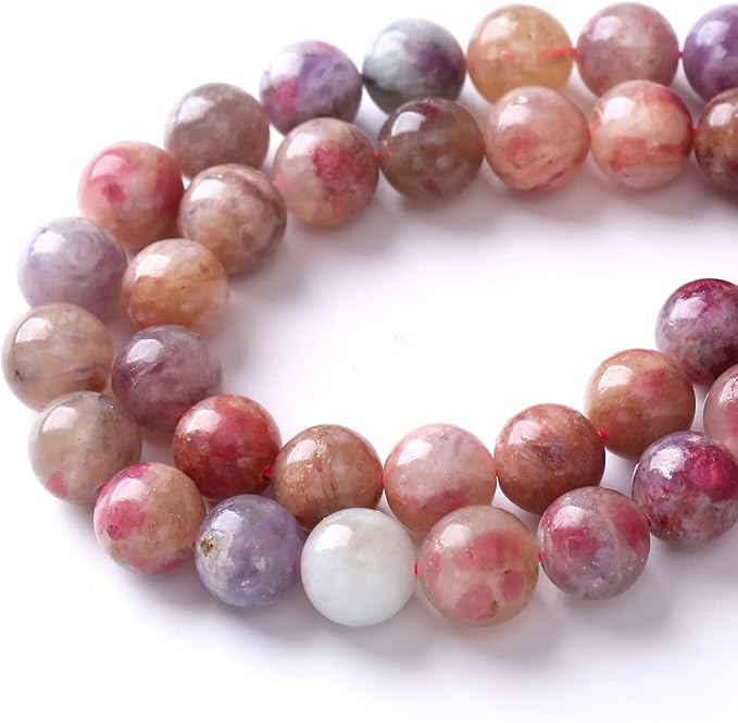 90pcs 4mm 5A Natural Pink Tourmaline Stone Beads Round Loose Spacer Healing Energy Beads for Jewelry Making DIY Bracelets Necklaces 15" (4mm, Pink Tourmaline)