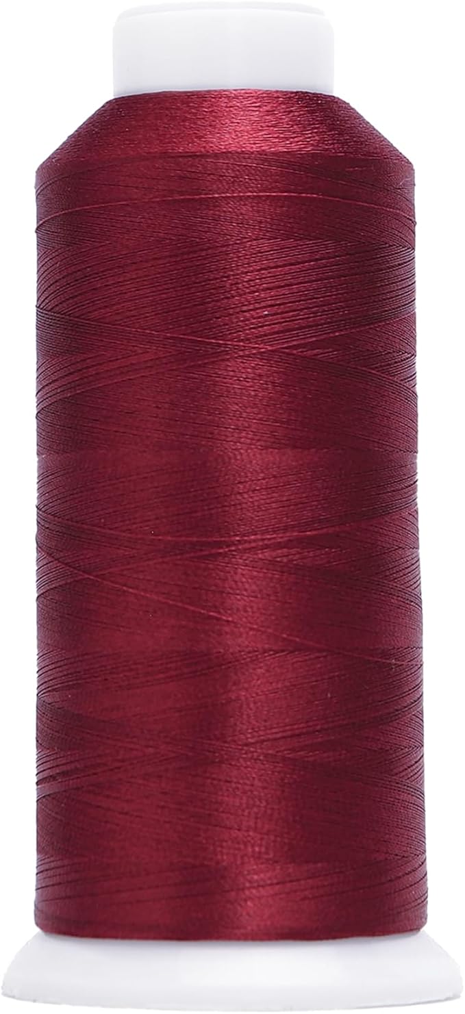 High Tenacity Polyester Embroidery Machine Thread 40WT(120D/2) 4000M Per Spool for Commercial and Domestic Embroidery Machine (Merlot-1784)