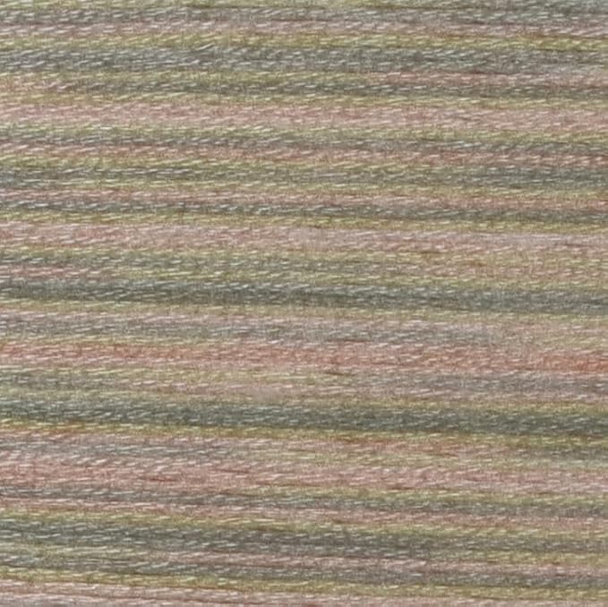 KCS Big skeins of 25 Meters Size 25 Color Variegated Cross Stitch Stranded Threads,6 skeins,4150