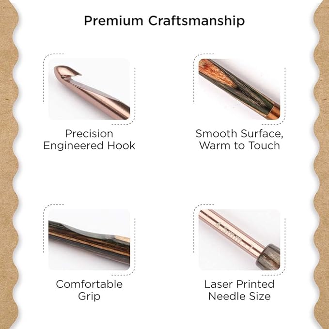Knitter’s Pride Terra Single-Ended Crochet Hook – US Size 7 (4.5mm)