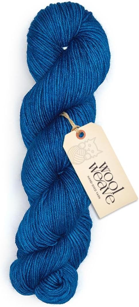 Superwash Merino Wool Yarn for Knitting & Crocheting - Premium Hand Dyed Yarn, 100gr, 240 Yards, Dk Weight - Luxurious, Soft & Durable Blue Yarns