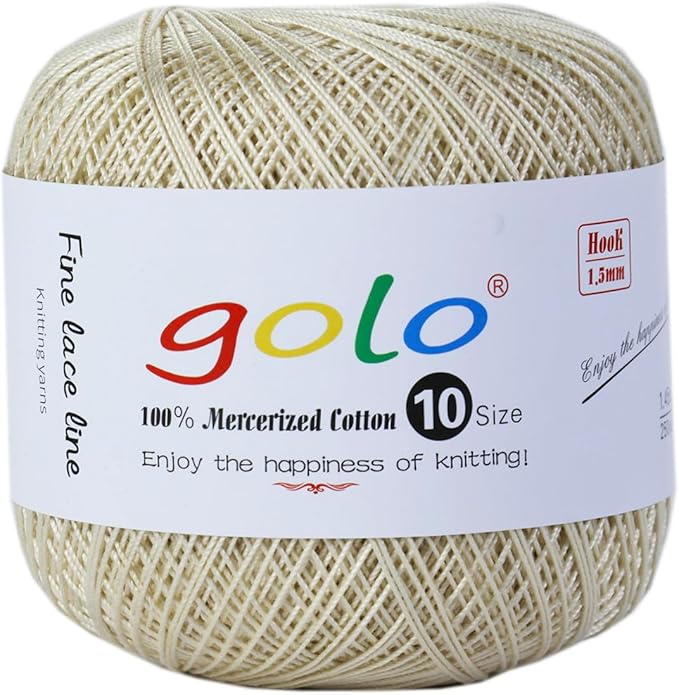 golo Crochet Thread Size10 Yarn for Hand Knitting Crochet Yarn 225