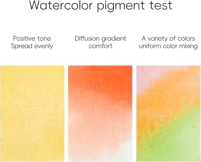C&H&J COMPANY Supplies Watercolor Paint 24 Vibrant Colors - Lightweight and Portable - Perfect for Budding Hobbyists and Professional Artists