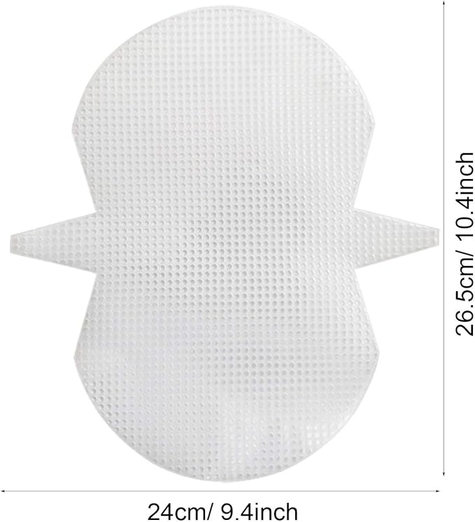 Allazone 59 PCS Mesh Plastic Canvas Sheets 4 Shapes Plastic Canvas for DIY Crafts Embroidery Cross Stitch, Acrylic Yarn Crafting, Knit and Crochet Projects