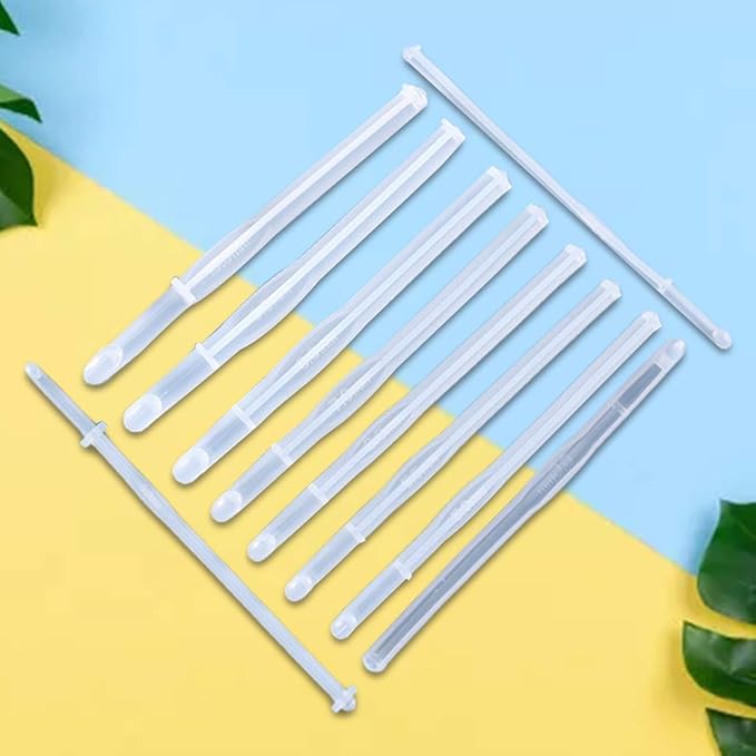 10 Styles Crochet Hook Molds Set Epoxy Resin Casting Silicone Mold Kit Handcraft Art Yarn Weaving Tool Silicone Mold Silicone
