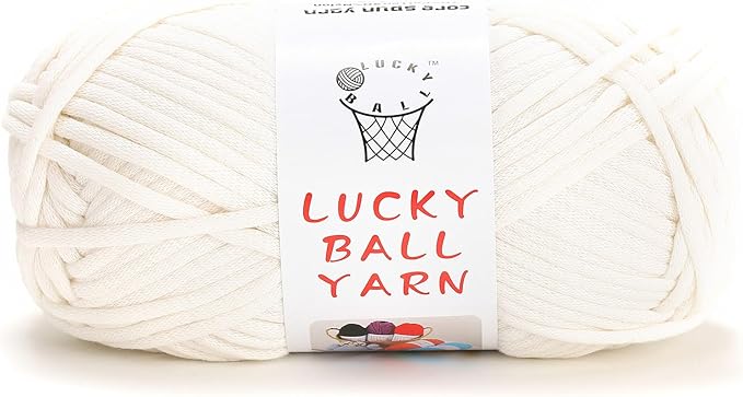 Soft Yarn for Crocheting - 100g, Perfect for Sweaters, Hats, Socks & Blankets (White)