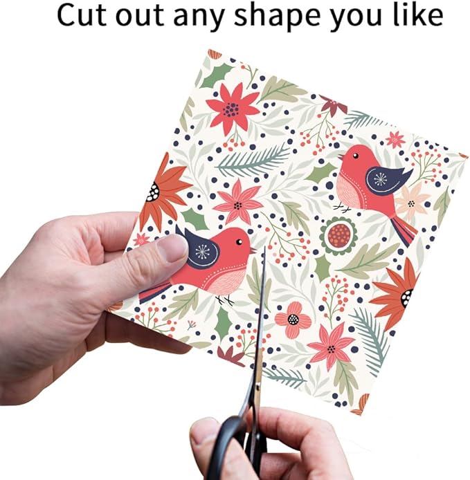 6x6” 160gsm cardstock Single Sided Scrapbooking 24 Papers Pad vintage decoupage scrapbook kit patterned paper junk journal supplies journaling supply scrap paper crafting Flower Bird