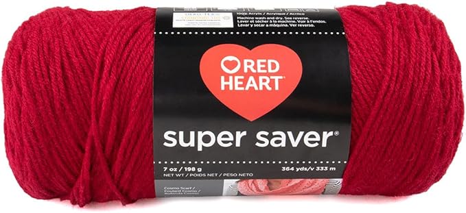Craft County Size 4 (Medium) 100% Acrylic Fiber Yarn – Variety of Color and Pattern Options – Great for Crochet, Knitting, and Weaving (Burgundy)