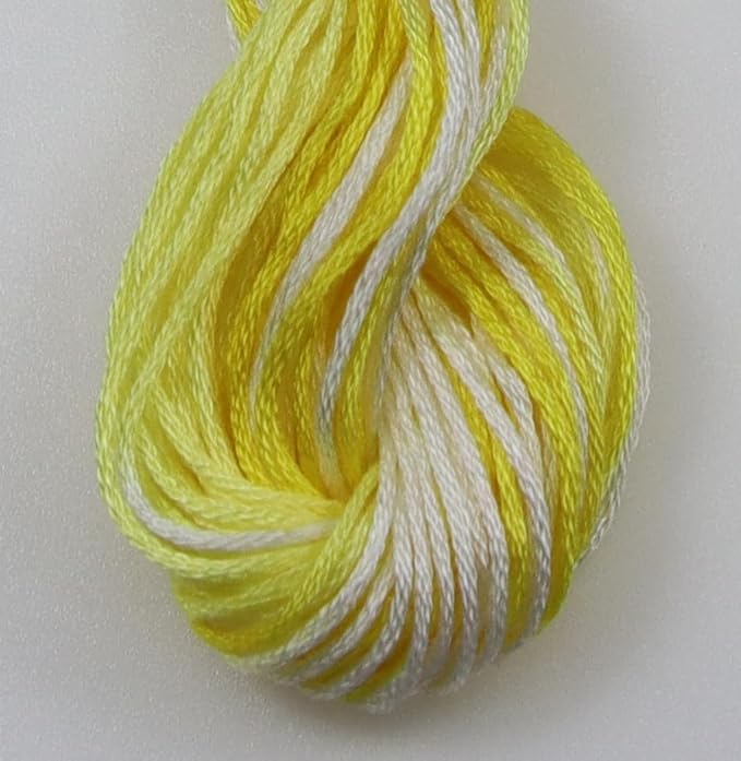 KCS Big skeins of 25 Meters Size 25 Color Variegated Cross Stitch Stranded Threads,6 skeins,4077