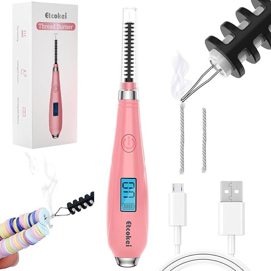 USB Thread Burner Zap Tool, Rechargeable Beading Supplies for Jewelry Making Sewing Cutting Melting DIY Beadwork, Ideal for Finishing Bead Weaving & Stringing Projects (Patented)
