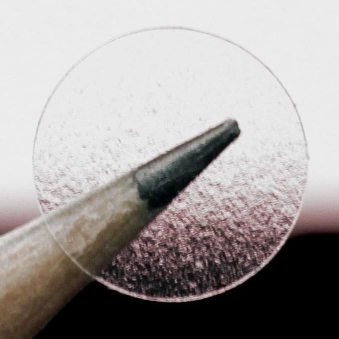 chromalabel 0.50 inch round label clear transparent dot stickers, 1000 labels per roll, non-perforated