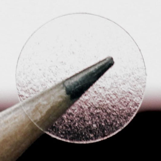 chromalabel 0.50 inch round label clear transparent dot stickers, 1000 labels per roll, non-perforated